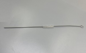 Disposable titanium-nickel memory alloy fistula stapler